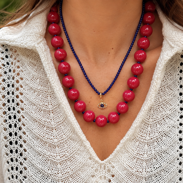 Collar Azul Hamsa