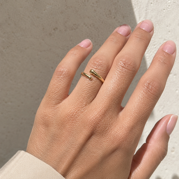Anillo dos almas ajustable