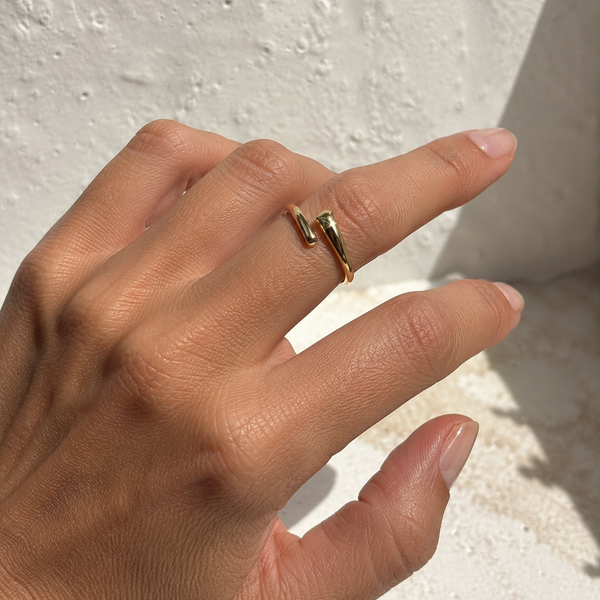 Anillo dos almas ajustable