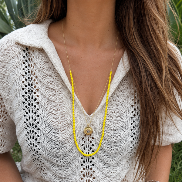 Collar Brillo Amarillo