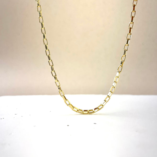 Cadena Galilea en cubos dorada rodio hipoalergénica, collar geométrico elegante libre de níquel para uso diario mujer MariaBolo