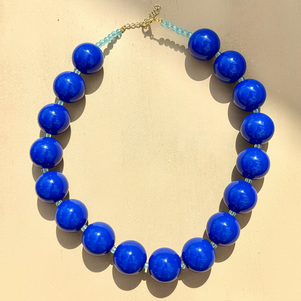 Collar pepas Maxi azul rey