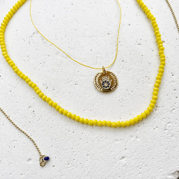 Collar Brillo Amarillo
