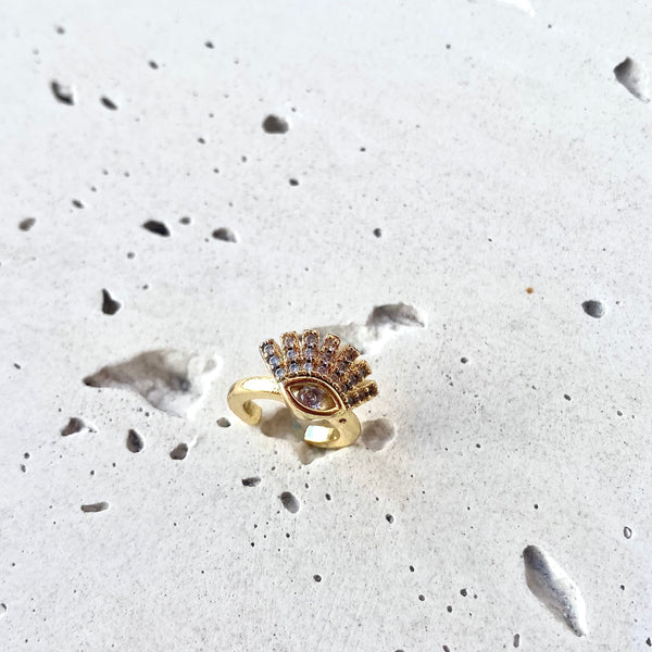Earcuff Misitico ajustable sin perforación rodio antialérgico discreto joyería MariaBolo