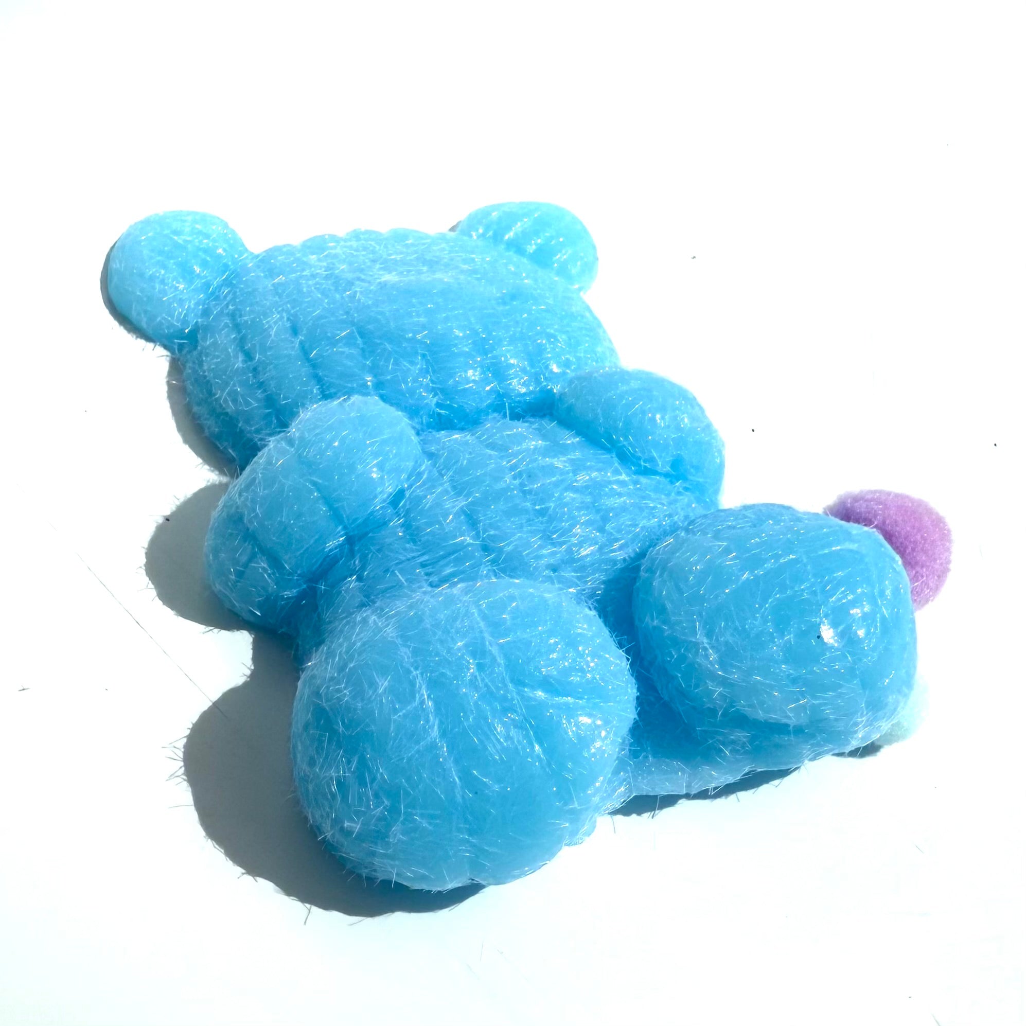 Mochi oso peludo textura suave - Fidget toy sensorial antiestrés para niños