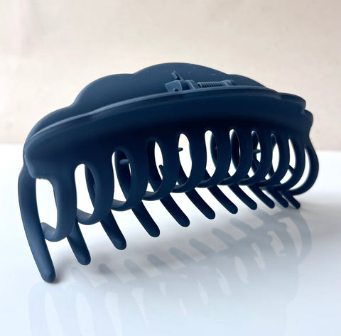  Gancho Gazela Mate maxi medialuna cabello abundante acabado mate negro azul marino MariaBolo