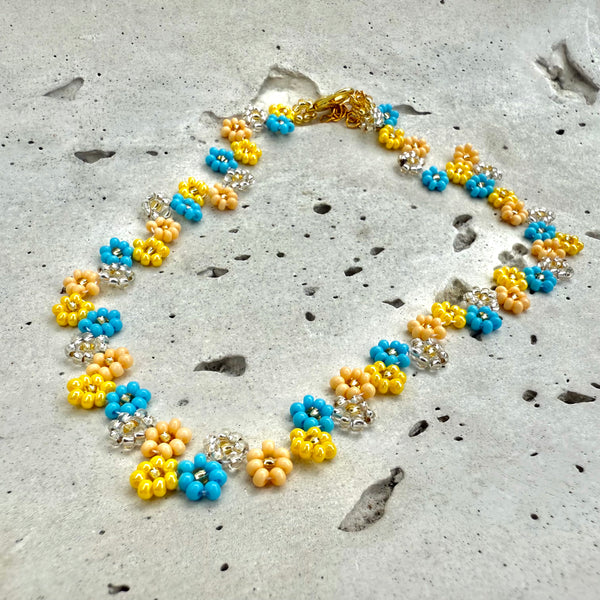 cadena choker floral