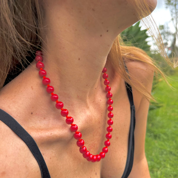 Collar Mulla - Rojo Vibrante