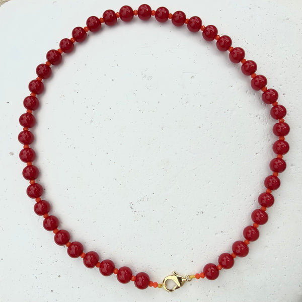 Collar Mulla - Rojo Vibrante