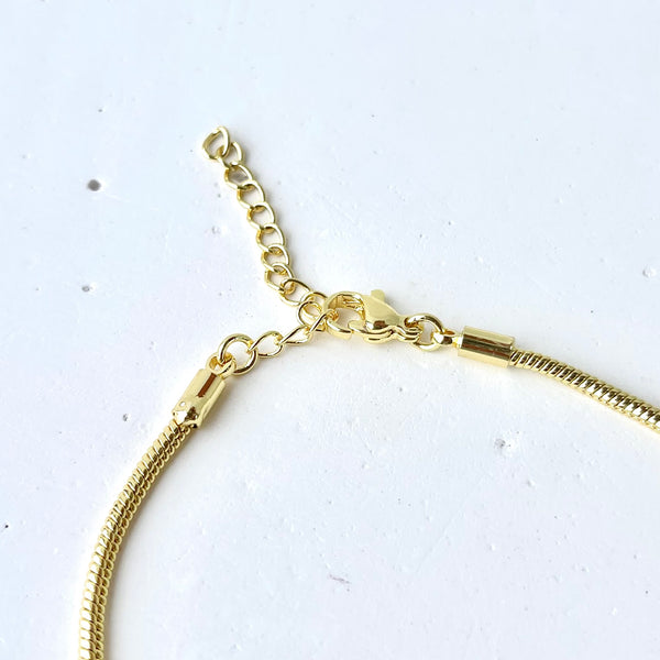 Pulsera Boricua snake Dorada