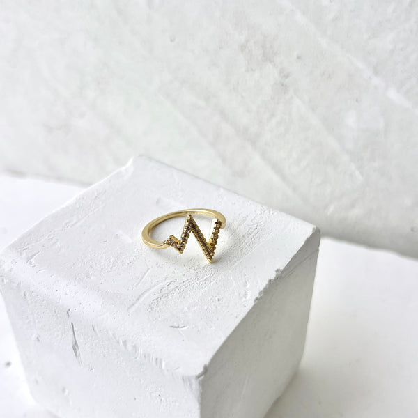 Anillo Corazon latido  falange