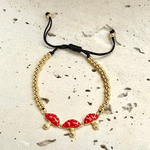 Pulsera tres honguitos balin