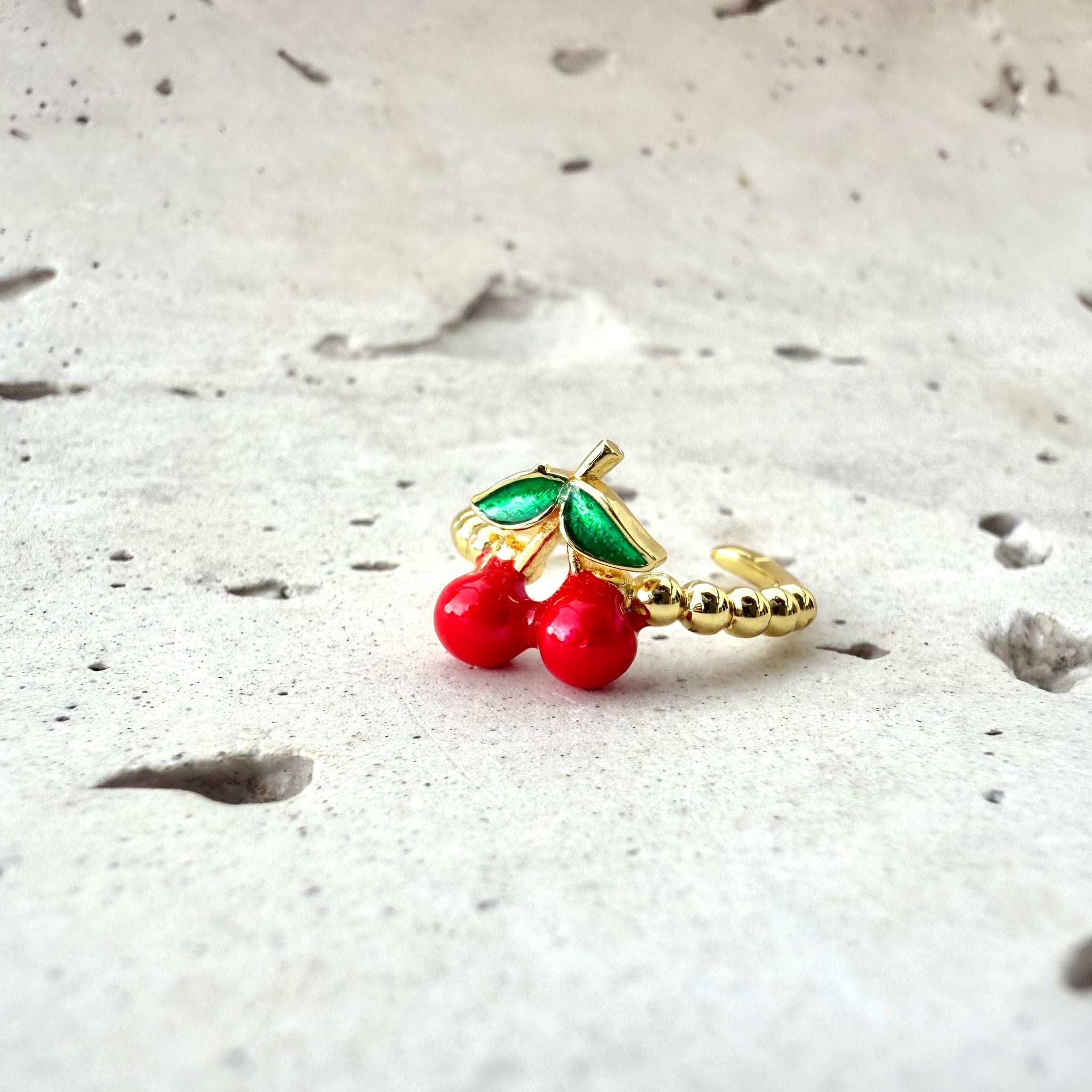 Anillo balín cereza