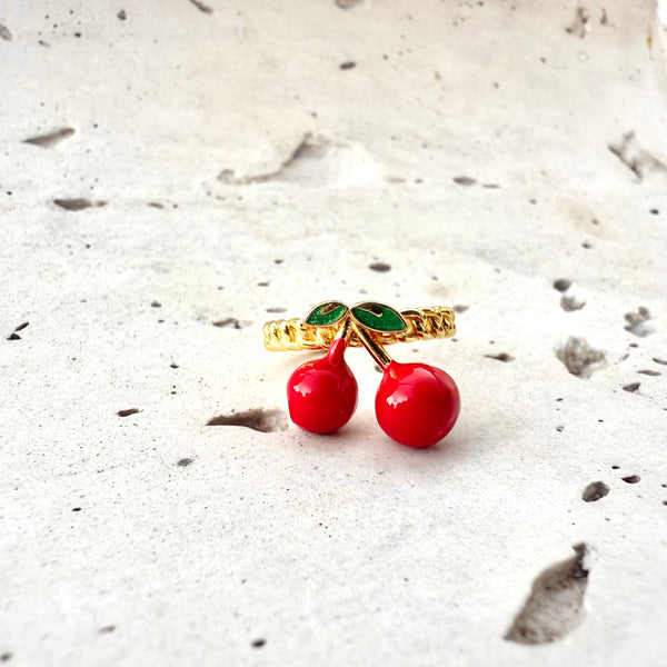 Anillo cereza cadena