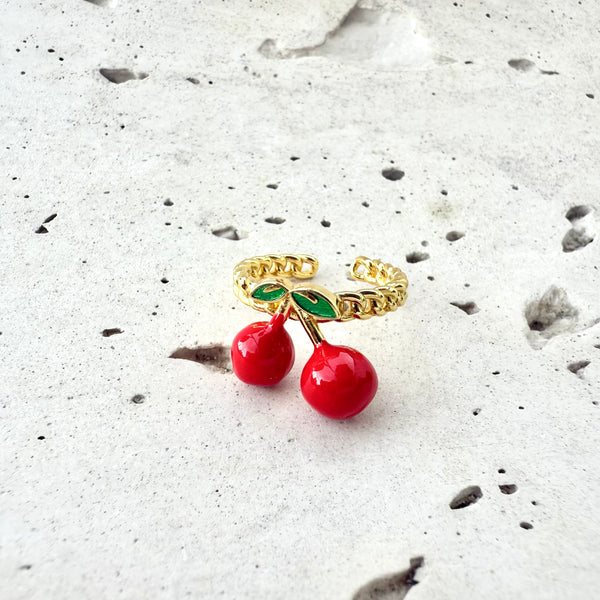 Anillo balín cereza