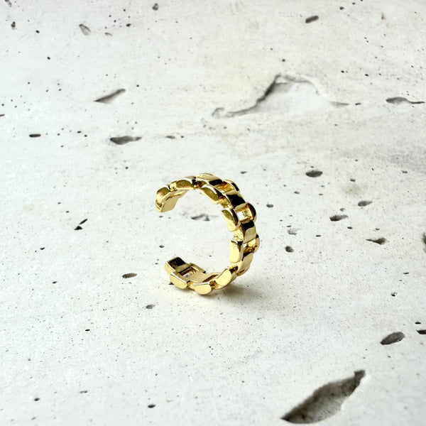 Earcuff cadena plana