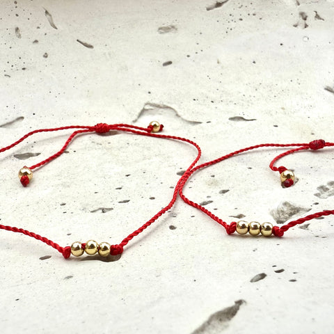 Pulsera Balín Hilo Rojo Unidad