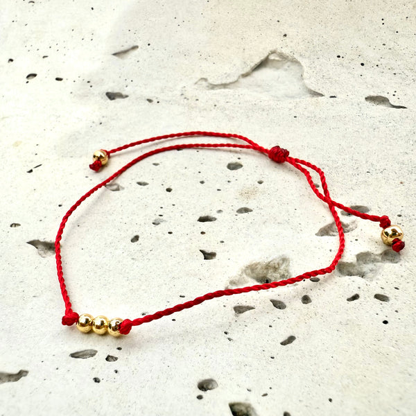 Pulsera Balín Hilo Rojo Pareja