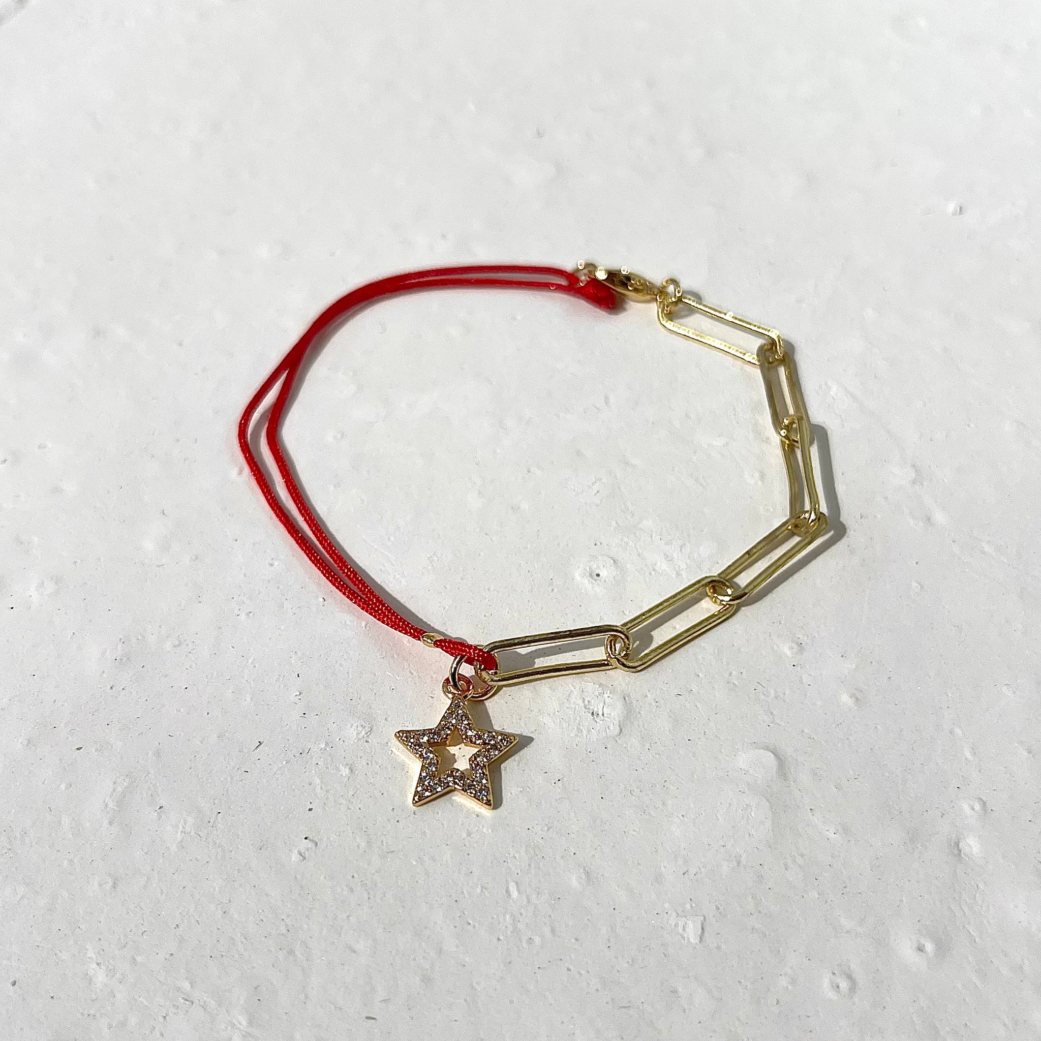 Pulsera Estrella Cadena Hilo