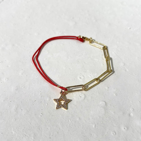 Pulsera Estrella Cadena Hilo