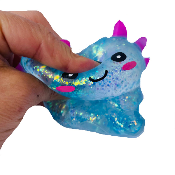 Criatura Mochi Fidget Toy Espichable Azul - Juguete Antiestrés