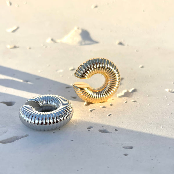 Earcuff Caracolita Silver
