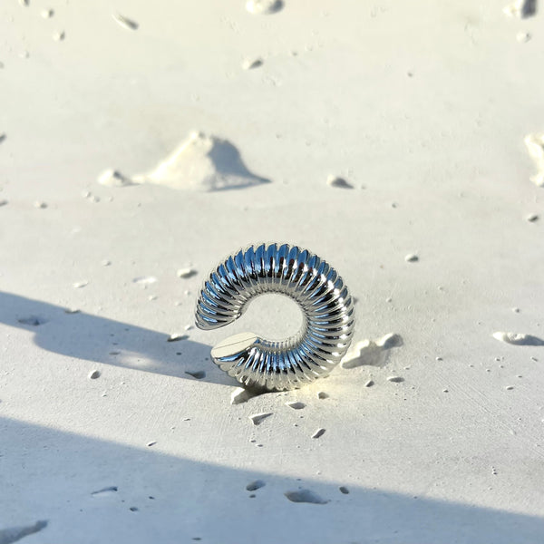 Earcuff Caracolita Silver
