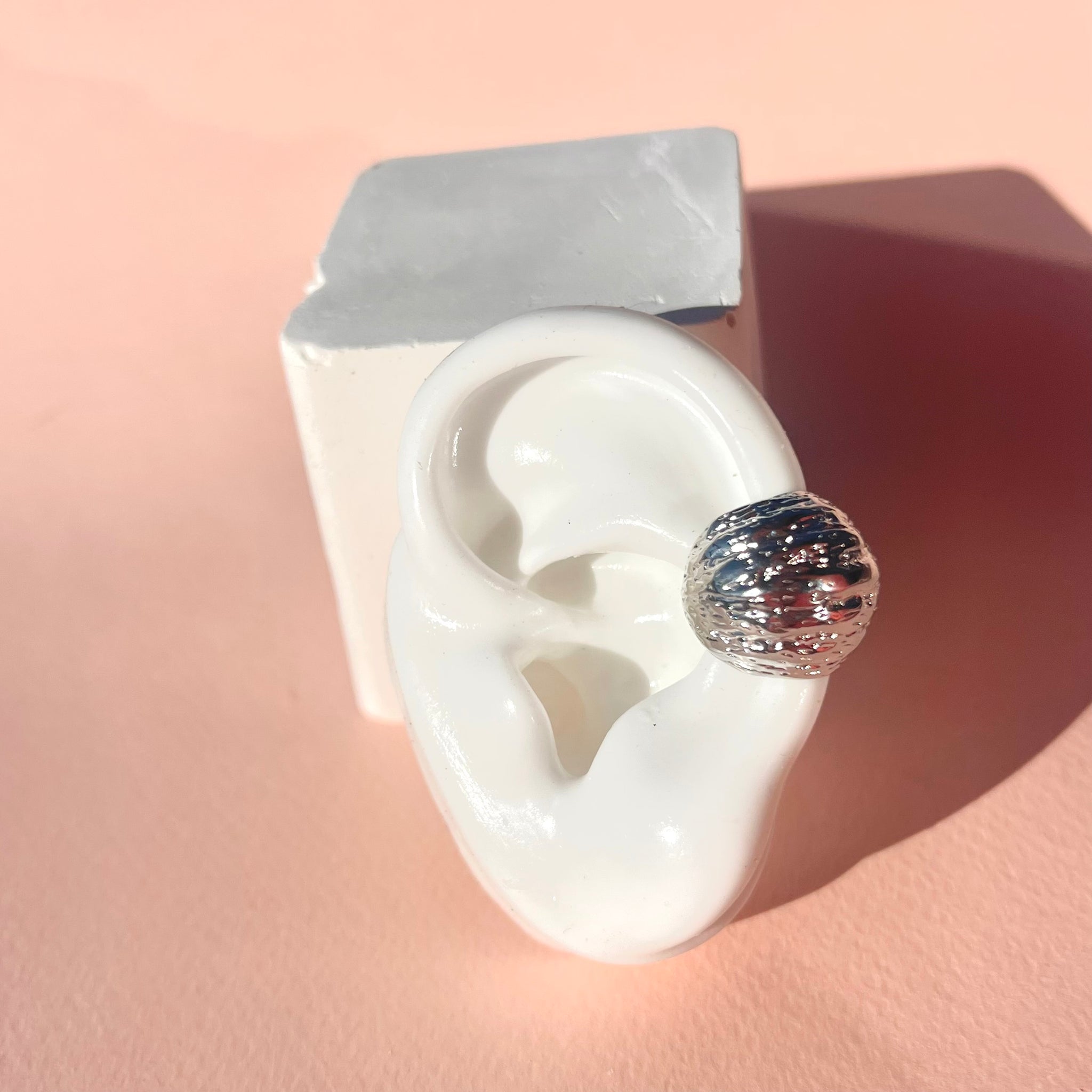 Earcuff Jamaica plateado - MariaBolo Accesorios