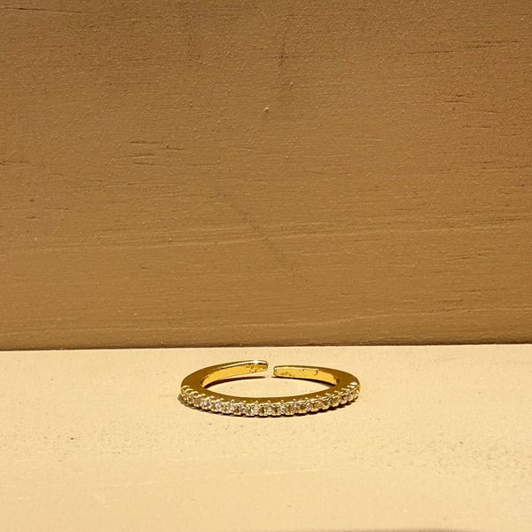 Anillo MInimal brillos Dorado - Rodio