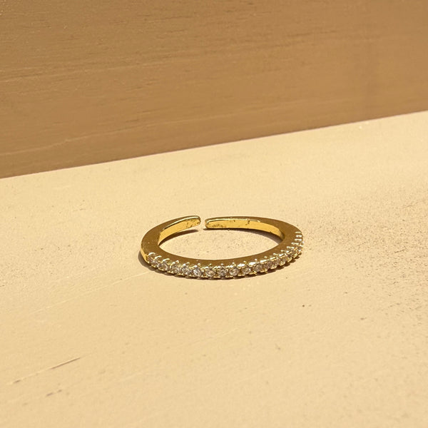 Anillo MInimal brillos Dorado - Rodio