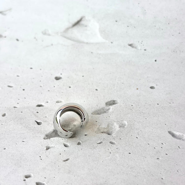 Earcuff Milagros Silver Rodio