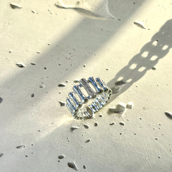 Anillo Huston silver