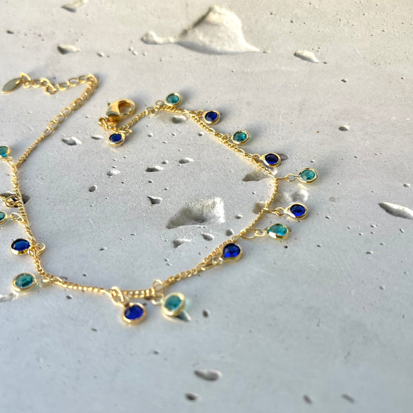 Tobillera Mar blue