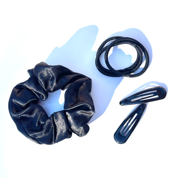 Hebilla Scrunchie y cauchos school