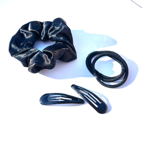 Hebilla Scrunchie y cauchos school