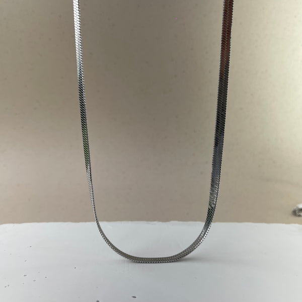 Cadena Sandia Plana Silver