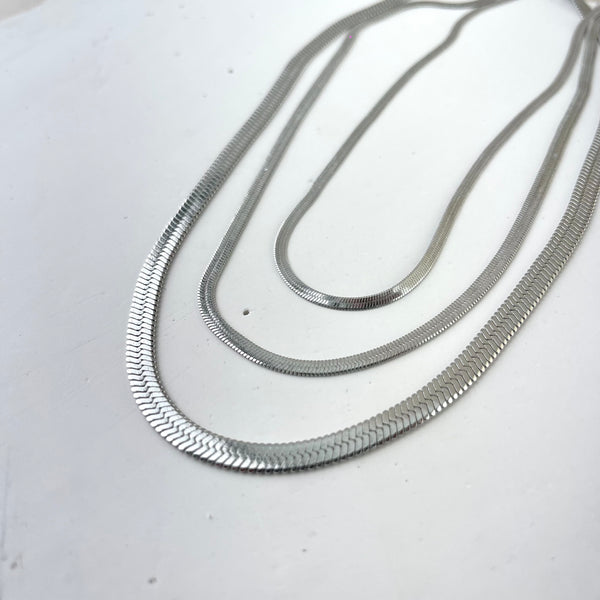 Cadena Sandia Plana Silver