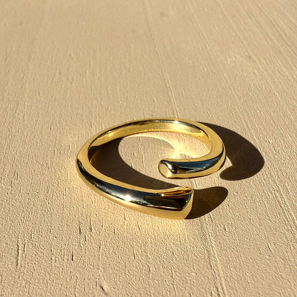 Anillo dos almas ajustable