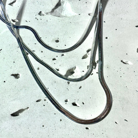 Cadena x tres snake silver