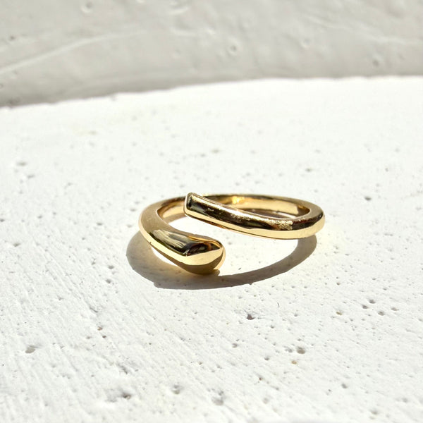 Anillo dos almas ajustable