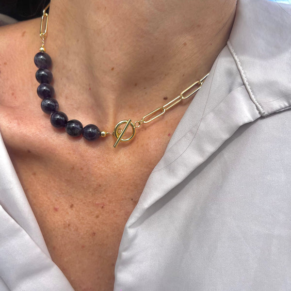 Cadena siete amatistas