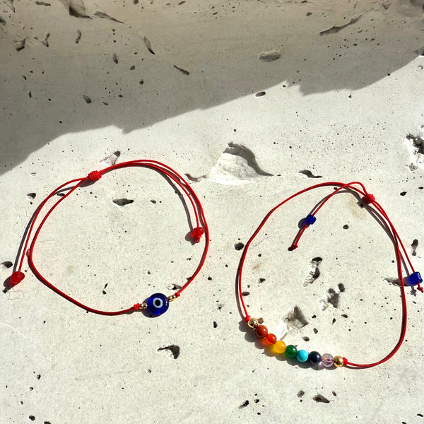 Pulsera  Duo  Chacras Hamsa