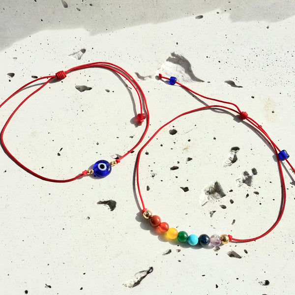 Pulsera  Duo  Chacras Hamsa