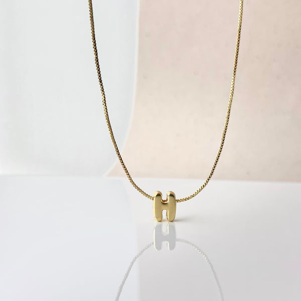 Cadena Inicial ajustable  | Letra Chunky | MariaBolo Accesorios