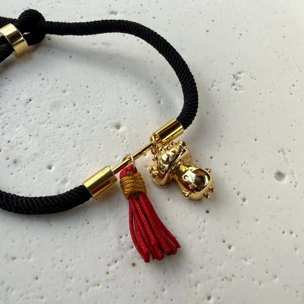 pulsera dijes ajustable codon negro