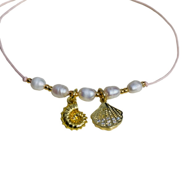 pulsera Dijes conchas 