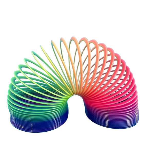 Resorte espiral arcoíris mate fidget toy antiestrés para niños y adultos