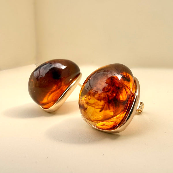 pendientes tipo nácar livianos y elegantes
