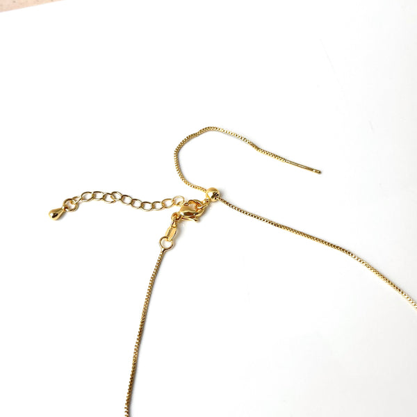 Detalle de cadena choker puntilla - Base para dijes personalizables