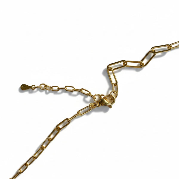 Collar marino dorado dijes cerámica coral salmón estilo boho femenino mujer MariaBolo Colombia